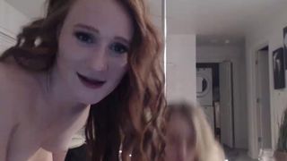 genevaginger, 2 girls, naked, redhead