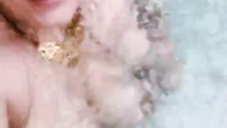 Perfect tits bathing