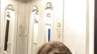 Amanda Cerny downblouse and shower