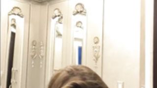 Amanda Cerny downblouse and shower