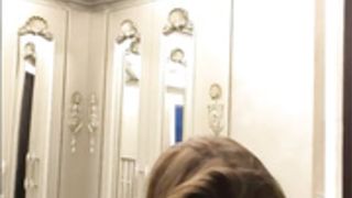 Amanda Cerny downblouse and shower