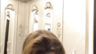 Amanda Cerny downblouse and shower