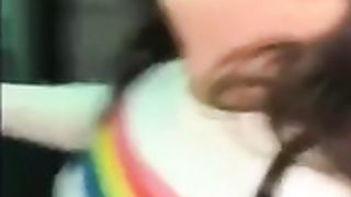 Bitch facefucked next to dumpster