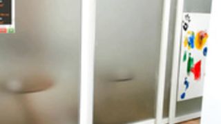 Coy_Amina licking dildo with hairbra 1 on Day 121