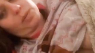 Bedtime NIPPLE PULLING and Clit Rubbing