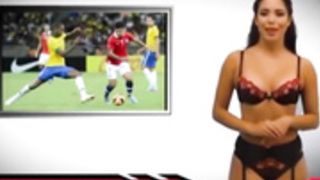 Presentadora venezolana en topless