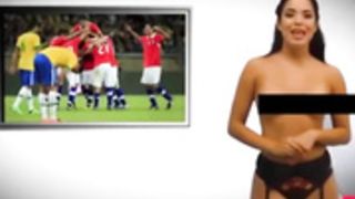 Presentadora venezolana en topless