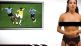 Presentadora venezolana en topless