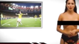 Presentadora venezolana en topless