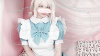 cute trap女装 子【Part２】金髪メイドコス プレで唾液とおしっこ垂れ流し射精オナニー Part2