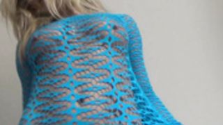 MeetMadden - 130513 - Blue Mesh See Thru