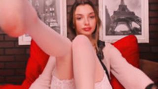 SylvieAdorable showing pussy