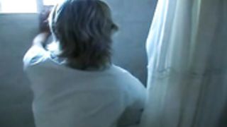 Susan - huge tits Showering