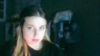 Cute  Cath teen flash her little tits on cam