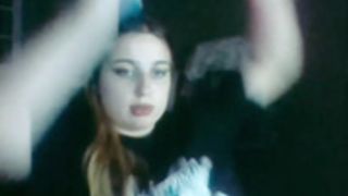 Cute  Cath teen flash her little tits on cam