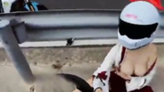 Shrine Maiden Biker Flash