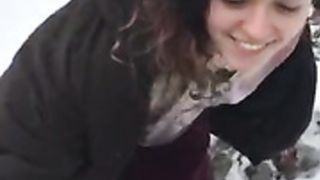 Emerald Ethereal outdoor blowjob