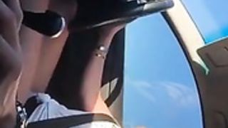 Austin Reign blowjob driving