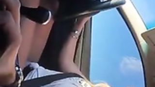 Austin Reign blowjob driving