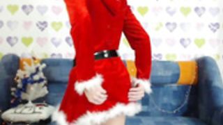 ShySchoolGrl shy_schoolgirl_ Santa's costume