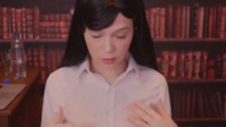Maimy ASMR youtube/twitch OF Secretary Strip & Blowjob