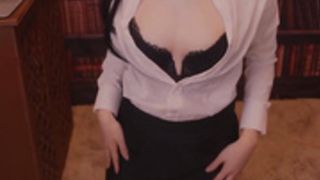 Maimy ASMR youtube/twitch OF Secretary Strip & Blowjob