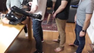 Daynia latex gangbang