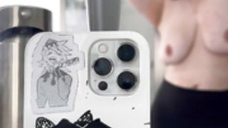 momokun dancing and playing with vibrator