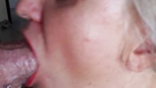 Silvia G's sloppy Blowjob