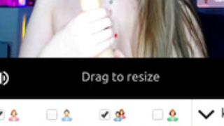 Knee_ling loves to play with her dildo