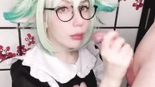 Tsunderebean blowjob