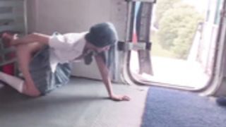 Chinese model Azhu dildo shoot