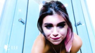 eva_spyce so funny adorble silly cutie in shower