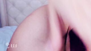 Nerd spits and spits Devil with a Dildo thru her cunt