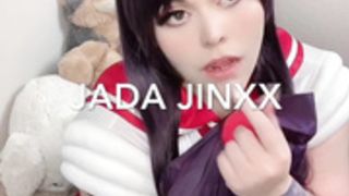 Sailor Mars lifts her skirt  Loud orgasm