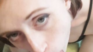 Mon@ Minx worships dick