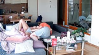 Reallifecam - Dantez and Mirukawa hot sex on the sofa