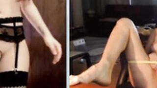 Briannao69 masturbates and emma_lu1 blowjob 112315