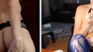 Briannao69 masturbates and emma_lu1 blowjob 112315