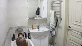 Guest couple bathroom sex