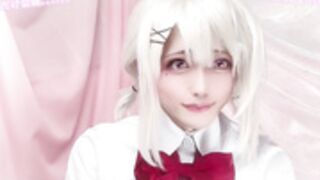 女装 子crossdresser,femboy【FC動画ちょい見せ】日本人コス プレイヤーが縞パンJKコスでお