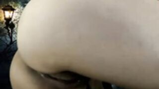 Annamolli glass dildo creamy show