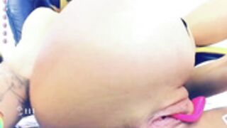 funny__bunny_ banging ass and leaking cunt