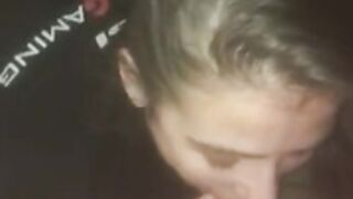 Romanian teen girl swallowing all the dick