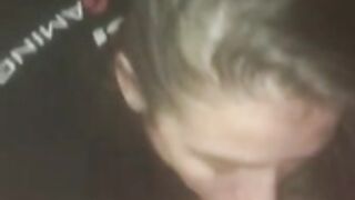 Romanian teen girl swallowing all the dick