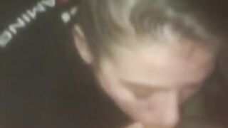 Romanian teen girl swallowing all the dick