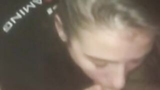 Romanian teen girl swallowing all the dick