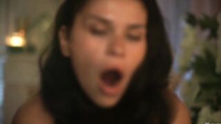 lucieoude_ - Topless show playing with milk