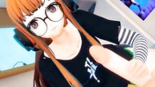 Futaba's first handjob