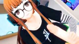 Futaba's first handjob